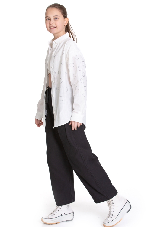 Kız Çocuk 2li Alt-Üst Takım (Pantolon+Gömlek) P1095