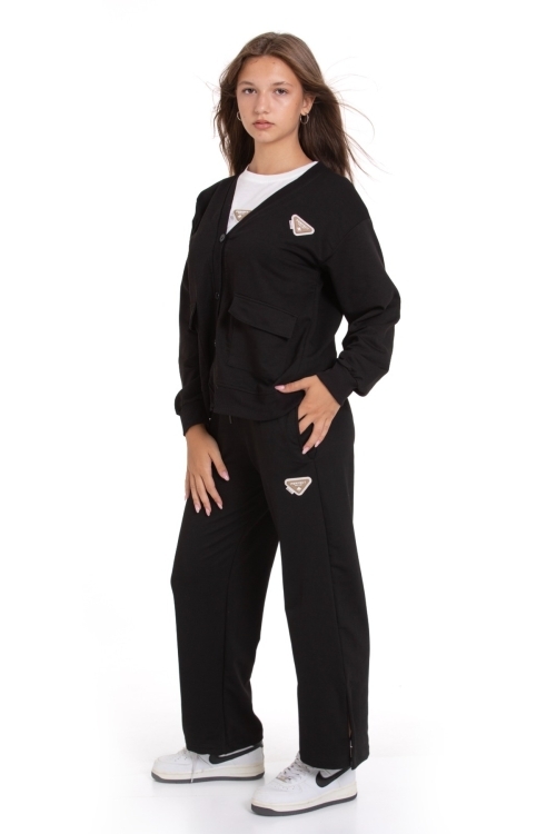 Kız Çocuk 3lü Takım (Hırka+T-Shirt+Alt) 2 İplik  1217.1