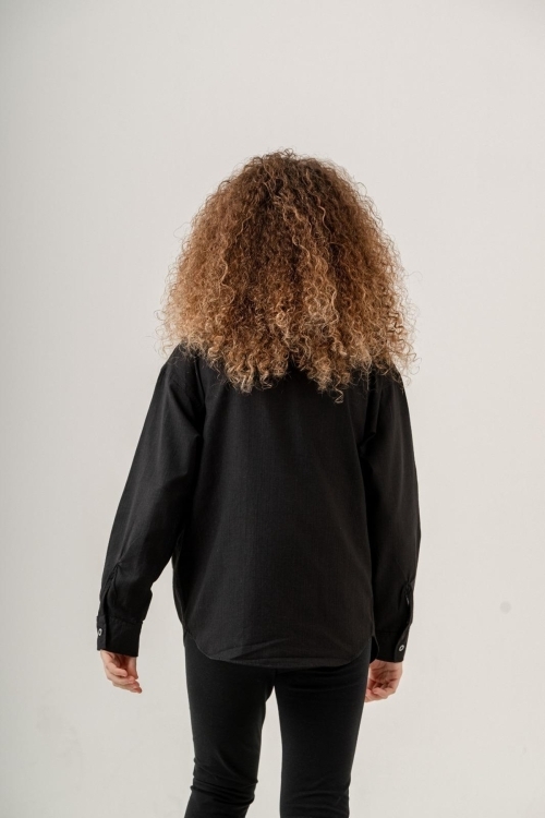 Kız Çocuk Flam Pamuk Gömlek P1085