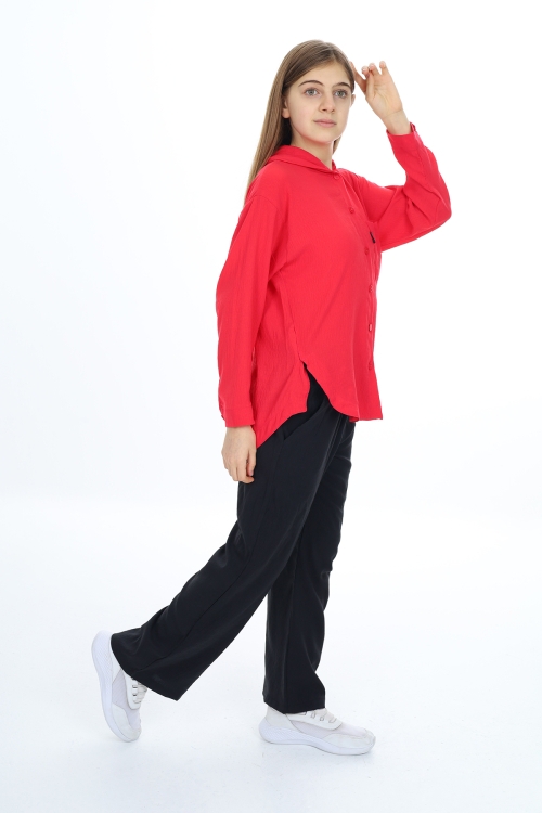 Kız Çocuk Flamlı Pamuk Alt Üst Takım P309