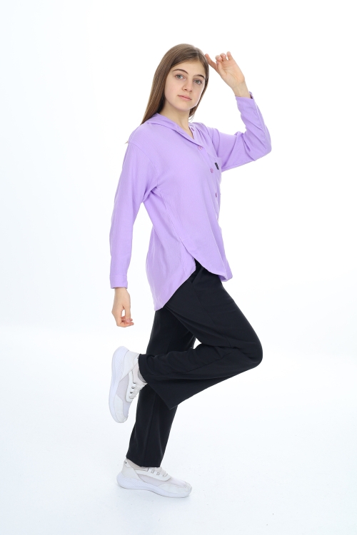 Kız Çocuk Flamlı Pamuk Alt Üst Takım P309