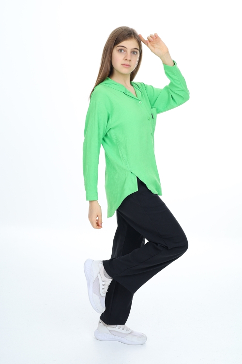 Kız Çocuk Flamlı Pamuk Alt Üst Takım P309