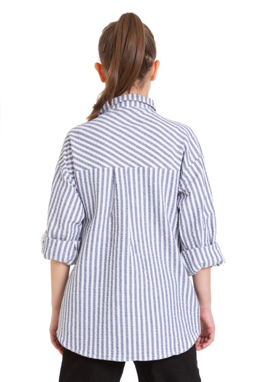 Kız Çocuk Flamlı Pamuk Gömlek P092