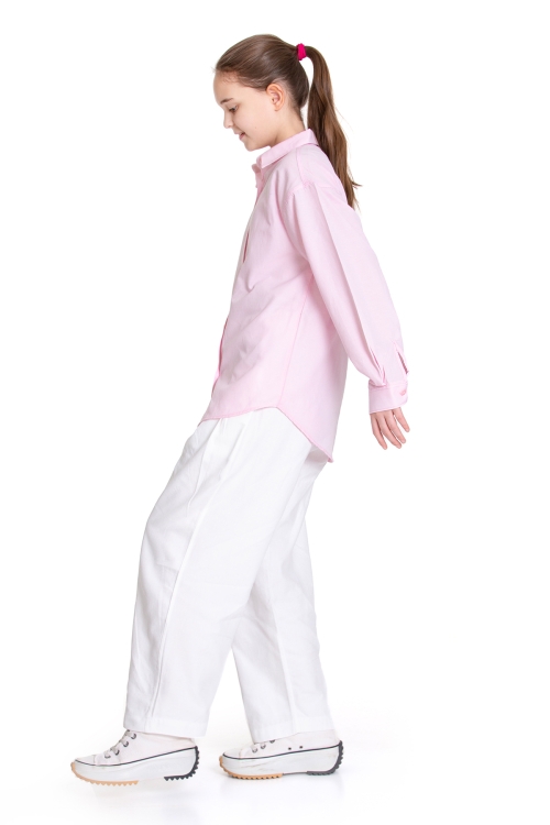 Kız Çocuk Gömlek ve Pantolonlu Alt-Üst Takım P1155