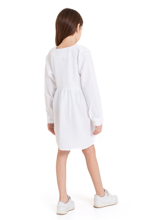 Kız Çocuk Pile Fırfır Detaylı Elbise P1017