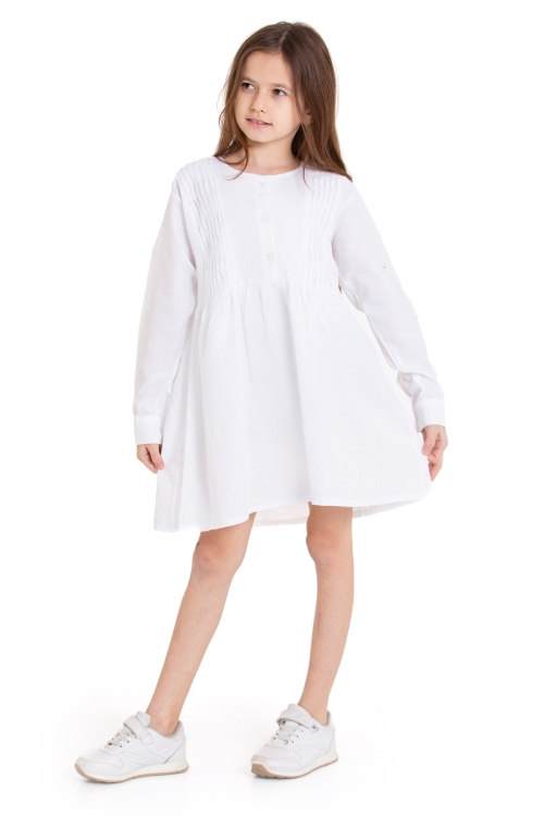 Kız Çocuk Pile Fırfır Detaylı Elbise P1017