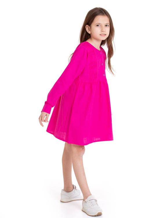 Kız Çocuk Pile Fırfır Detaylı Elbise P1017
