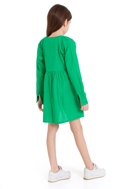 Kız Çocuk Pile Fırfır Detaylı Elbise P1017