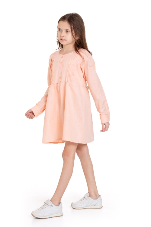 Kız Çocuk Pile Fırfır Detaylı Elbise P1017