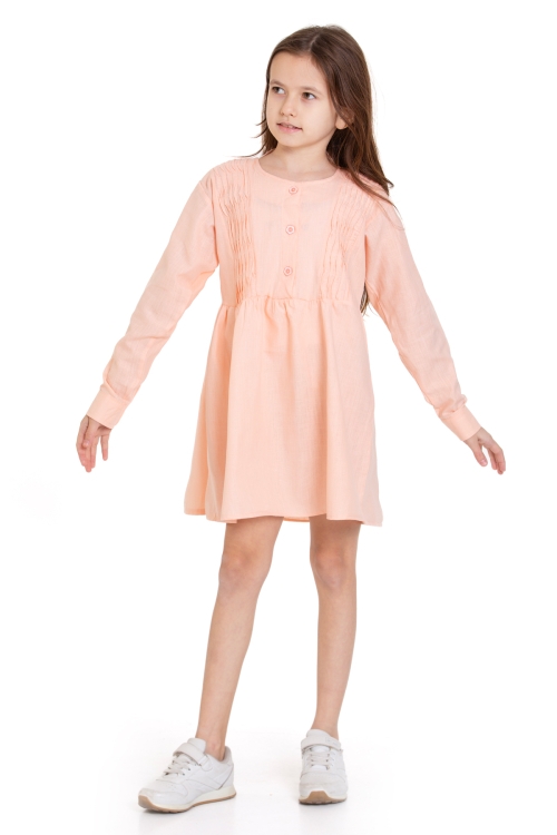 Kız Çocuk Pile Fırfır Detaylı Elbise P1017