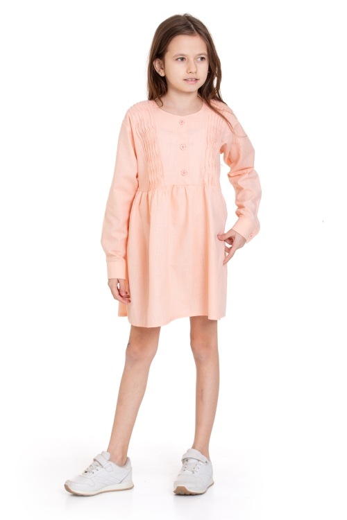 Kız Çocuk Pile Fırfır Detaylı Elbise P1017