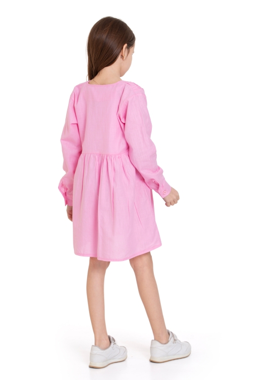 Kız Çocuk Pile Fırfır Detaylı Elbise P1017