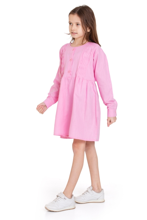 Kız Çocuk Pile Fırfır Detaylı Elbise P1017