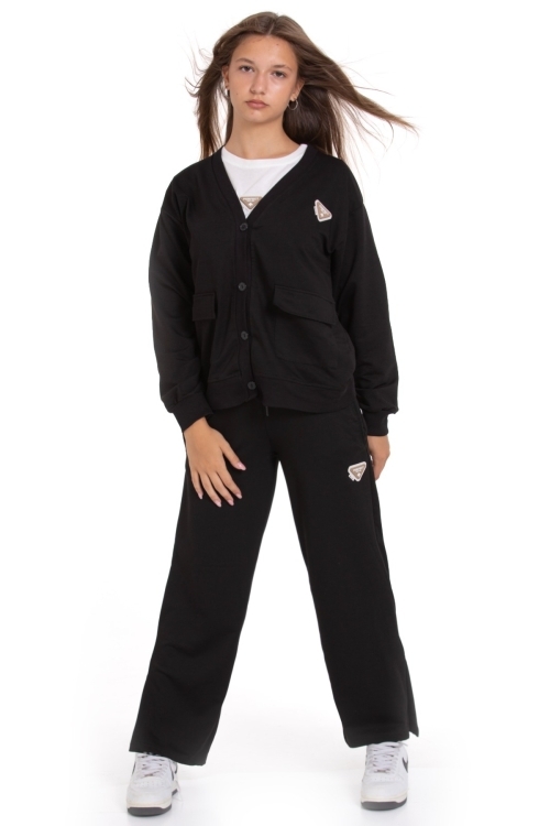 Kız Çocuk 3lü Takım (Hırka+T-Shirt+Alt) 2 İplik  1217.1