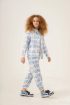 Kız Çocuk Harf Baskılı Alt-Üst Takım (Jogger Pantolon+Gömlek) P1020